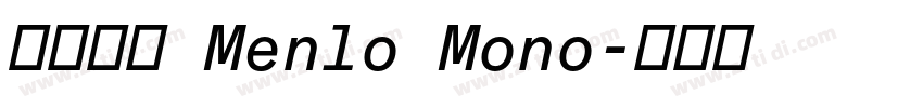 微软雅黑 Menlo Mono字体转换